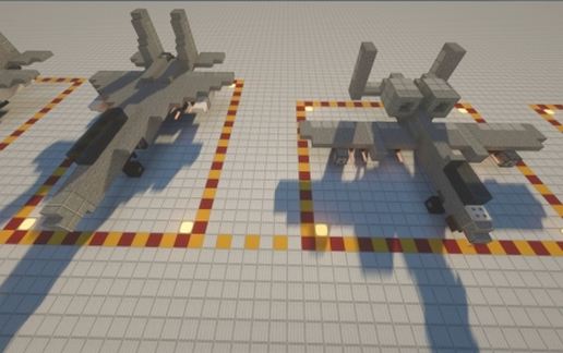 Компактный самолёт A-10 в Майнкрафт — скриншот 2