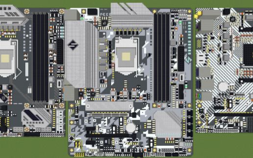 Материнская плата Intel B560 Steel Legend в Майнкрафте