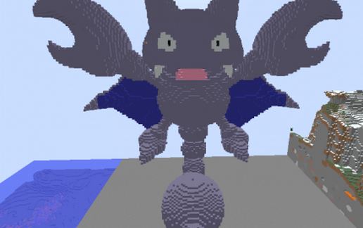 Сияющая 3D статуя Покемона Глигара — скриншот 3