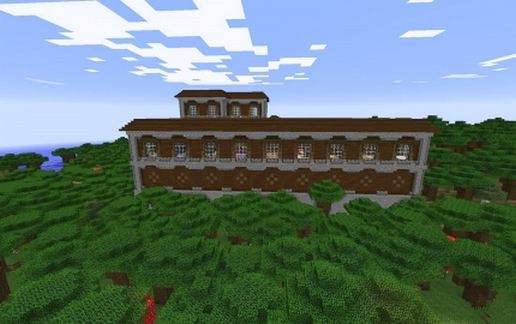 Особняк Minecraft Manor в стиле средневекового дома — скриншот 4