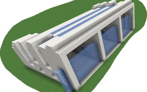 Современный гараж из кварца в Майнкрафт