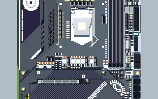 Материнская плата Intel Z590 Taichi в Майнкрафте
