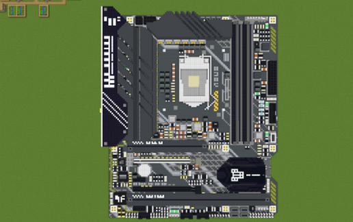 Игровая материнская плата ASUS TUF в Майнкрафте — скриншот 2
