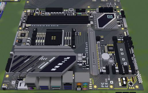 Материнская плата AMD X570S PG Riptide в Майнкрафте — скриншот 2