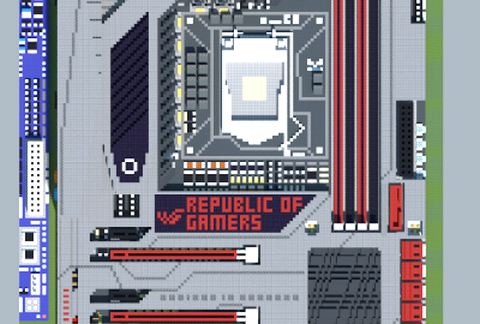 Материнская плата ASUS ROG в Майнкрафте
