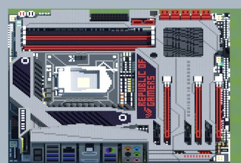 Материнская плата ASUS ROG в Майнкрафте — скриншот 2