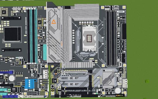 Материнская плата Intel B660 Gaming X DDR4 в Майнкрафте