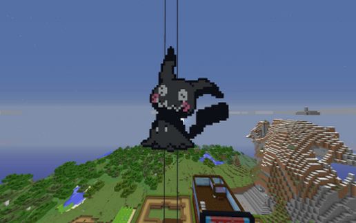 Пиксель-арт Спирит Мимикью для Pixelmon в Майнкрафт — скриншот 2
