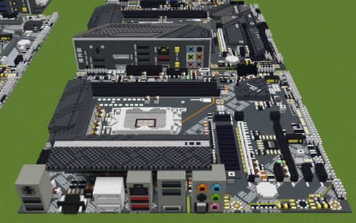 Современная материнская плата Intel B660-A PRO DDR4 в Майнкрафт — скриншот 2