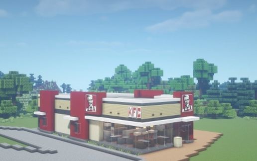 Ресторан быстрого питания в стиле KFC