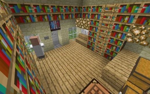 Уютный книжный магазин в Майнкрафт — скриншот 2