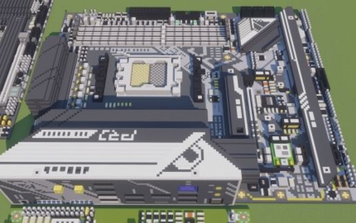Современная материнская плата AMD X670E Pro RS в Майнкрафт — скриншот 2
