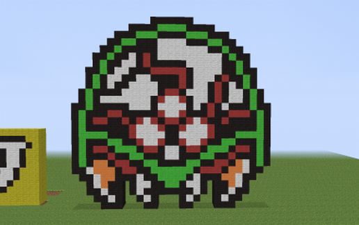 Футуристическая постройка в стиле Metroid для Майнкрафт — скриншот 2
