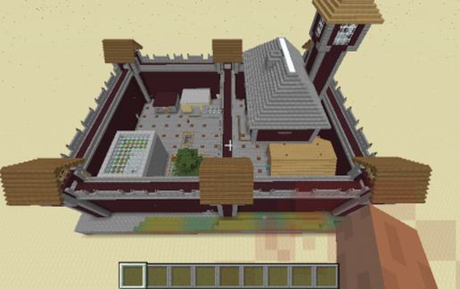 Средневековый замок для Майнкрафт 65×41×49, 22819 блоков — скриншот 2