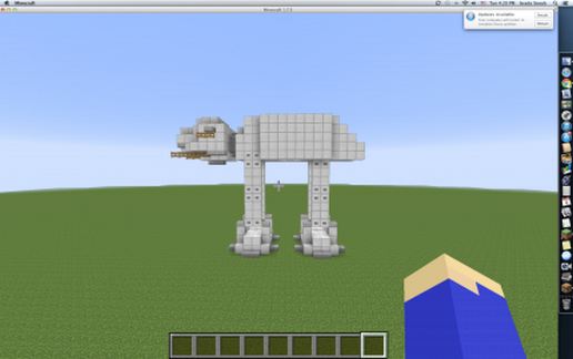 Компактный шагоход AT-AT из Майнкрафта