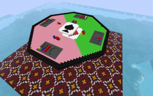 Игровой стол для покера в Майнкрафт