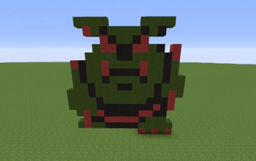 Моблин из Zelda 1 в Майнкрафт из шерсти