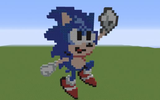 Объёмная статуя Соника из игры Sonic 2 — скриншот 4