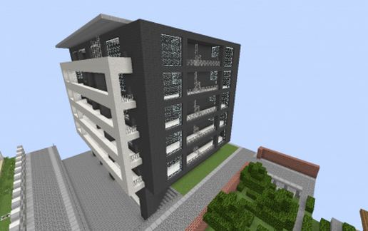 Многофункциональное здание с современным дизайном