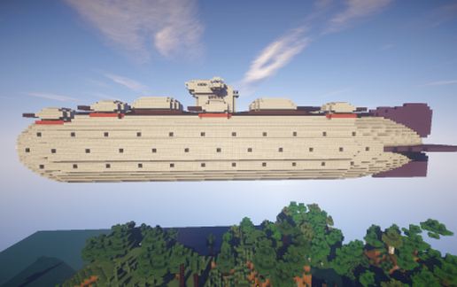 Большой линкор Голиаф для Movecraft — скриншот 2