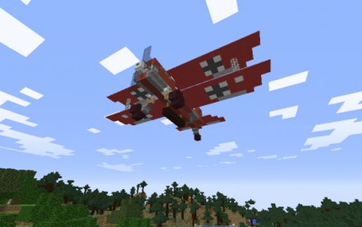 Лёгкий истребитель Heinkel He 51 в Майнкрафт — скриншот 2