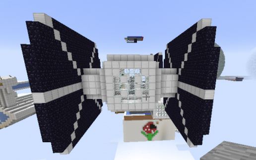 Истребитель Tie Fighter для Майнкрафт — скриншот 3