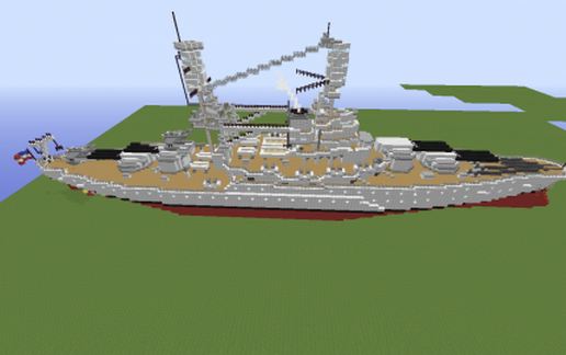 Линкор USS Arizona в Майнкрафт — скриншот 2