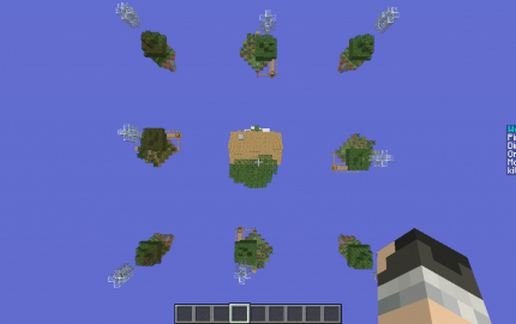 Небесная арена для SkyWars с островами — скриншот 3