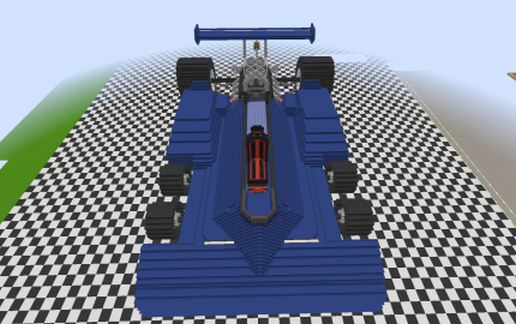 Гоночная машина Tyrrell P34 в Майнкрафт — скриншот 2