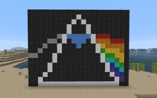 Пиксельная картина Pink Floyd для Майнкрафт — скриншот 3