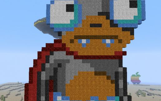 Фигурка Nibbler с плащом для Майнкрафт