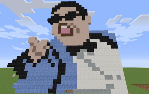Постройка Psy в стиле Gangnam Style для Майнкрафта
