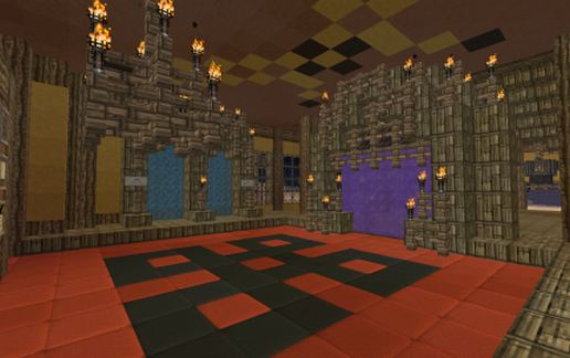 PvP-спавн в тропическом стиле для сервера Майнкрафт — скриншот 2
