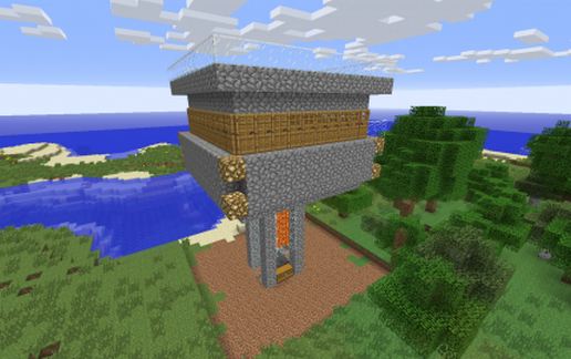 Простая ферма железа для выживания в Майнкрафт 16×19×13, 873 блоков — скриншот 2