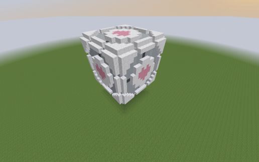 Постройка Companion Cube в стиле Майнкрафт