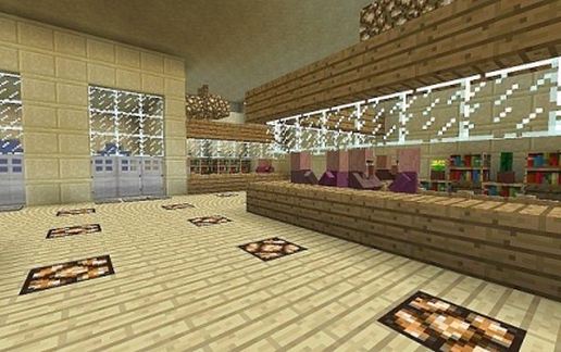Биржа Нью-Йорка в Майнкрафт в классическом стиле — скриншот 3