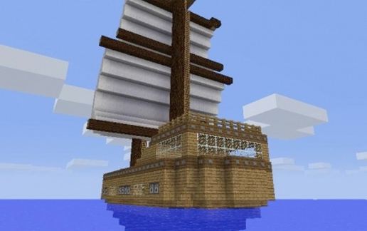 Маленькая лодка для Майнкрафт