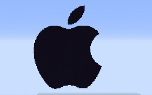 Постройка логотипа Apple в Майнкрафт — скриншот 4