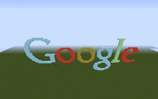 Пиксельный логотип Google из драгоценных блоков — скриншот 4