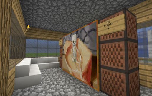 Современный дом в Майнкрафт из кварца и стекла