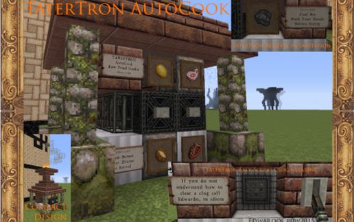 Автоматическая печь TaterTron для Майнкрафт