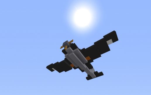 Истребитель F4U Corsair в натуральную величину для Майнкрафт — скриншот 2