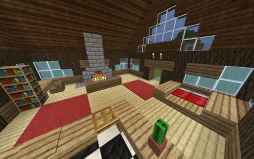 Уютный домик 12x12 для выживания в Майнкрафт — скриншот 3