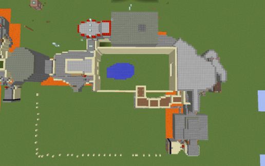 Ужасный уровень DOOM в Майнкрафт — скриншот 3