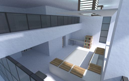 Современный дом 16x16 с террасой — скриншот 2