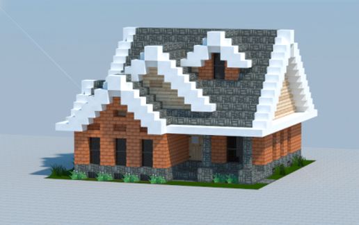 Традиционный дом 16x16 с уютным интерьером — скриншот 3