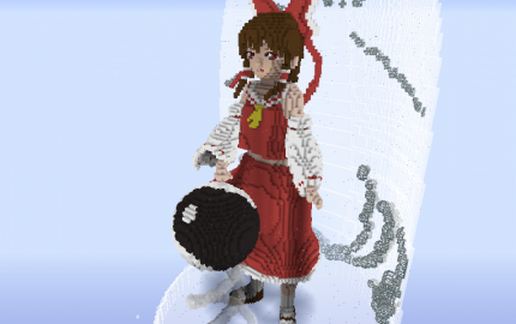 Японская постройка Reimu в стиле Майнкрафт