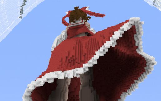 Японская постройка Reimu в стиле Майнкрафт — скриншот 3