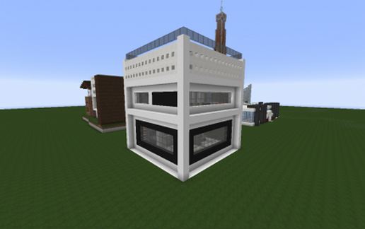 Современный таунхаус в стиле Баухаус 16x16