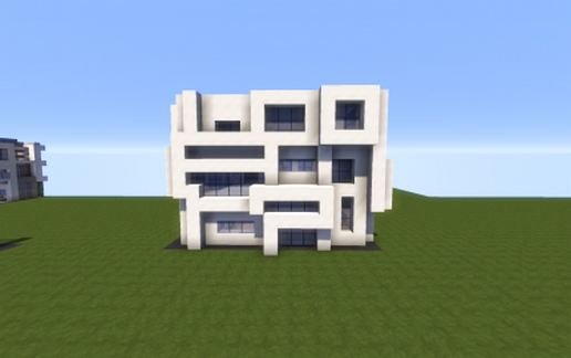 Современный дом 19x19 в Майнкрафт